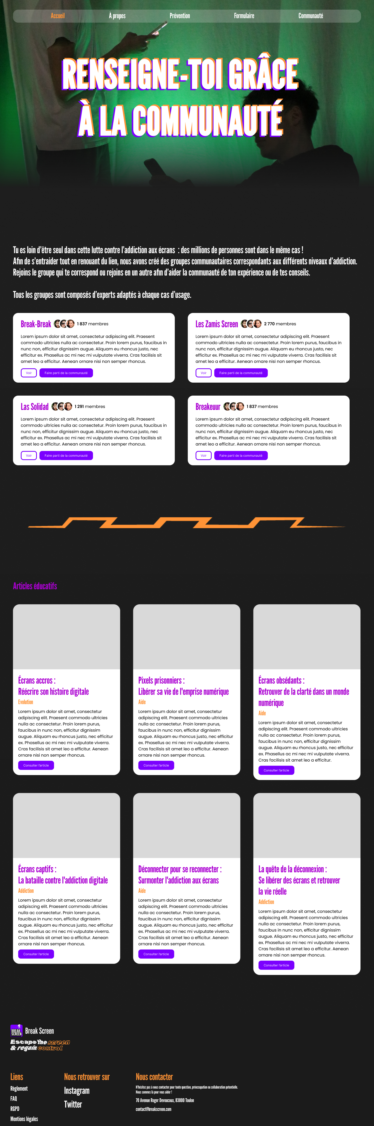 Break Screen - Gallery 3